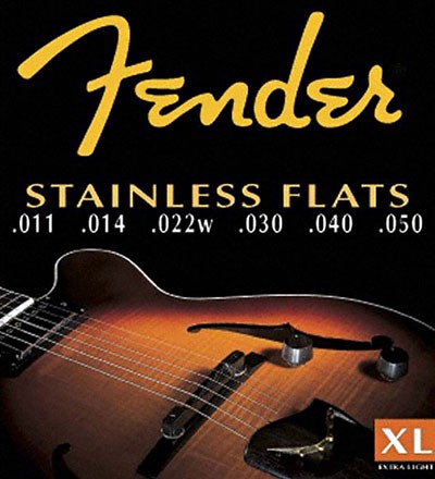 Fender Set Cuerdas Acero Inoxidable Planas (.011-.050)