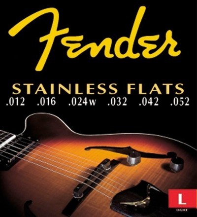 Fender Set Cuerdas Acero Inoxidable Planas (.012-.052)