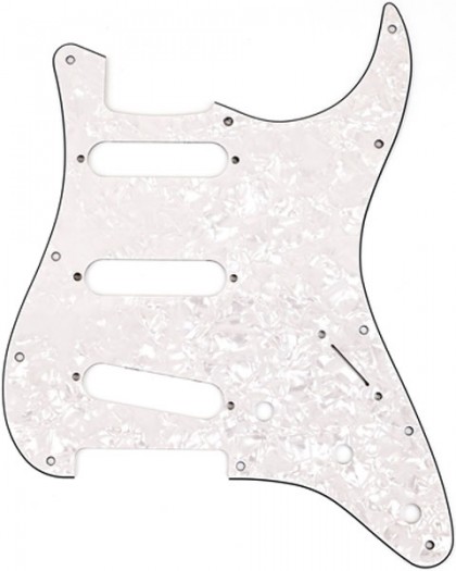 Fender Golpeador Moderno 11 Agujeros para Stratocaster® - White Moto